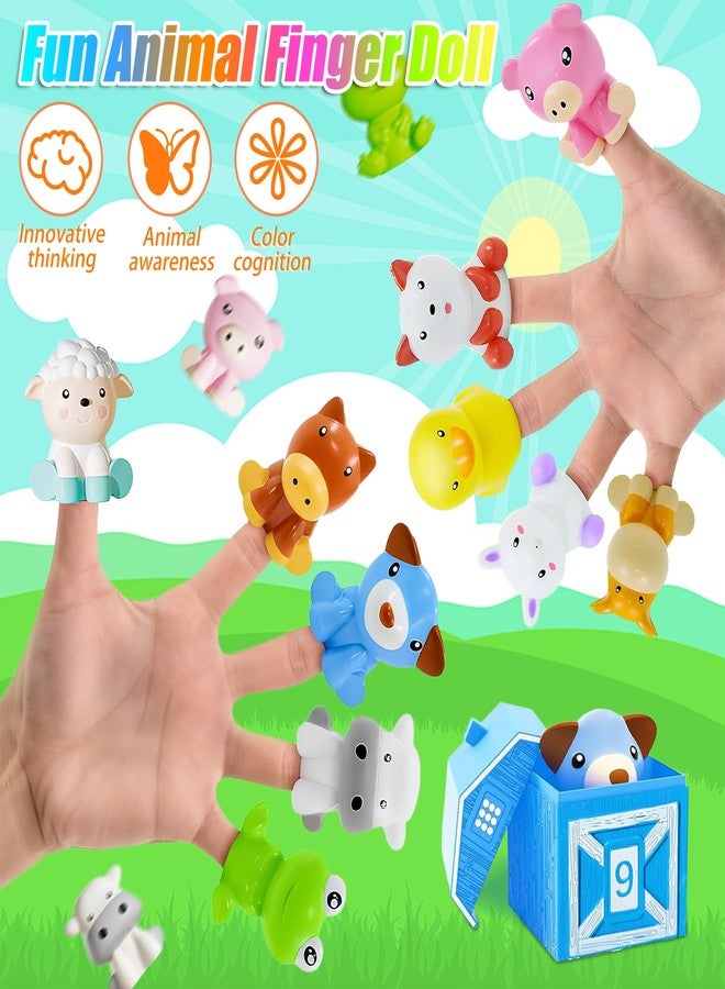 XPQKDC Toddler Learning Toys for 1 2 3 Year Old, Farm Animal Train Set with Counting Sorting Matching, 10 Farm Animals, Finger Puppets & Barns, Easter Christmas Birthday Preschool Gift for Baby Boys Girls - Image 5